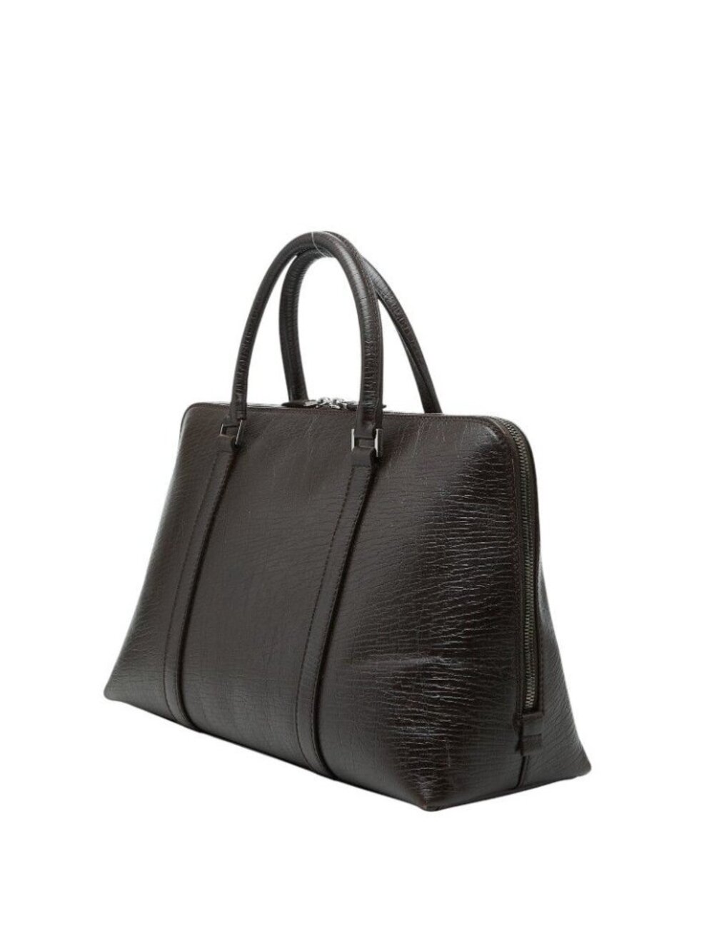 Gucci Logo Tote Business Dark Brown Leather - Picture 2 of 10